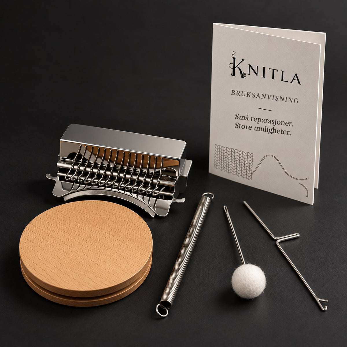 Knitla vevesett