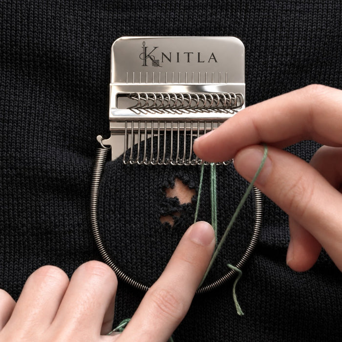 Knitla vevesett