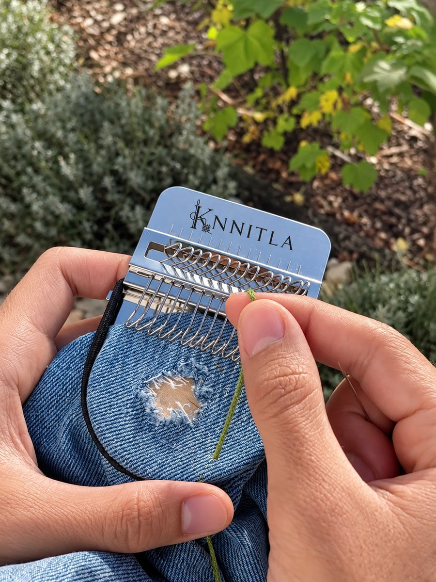 Knitla vevesett