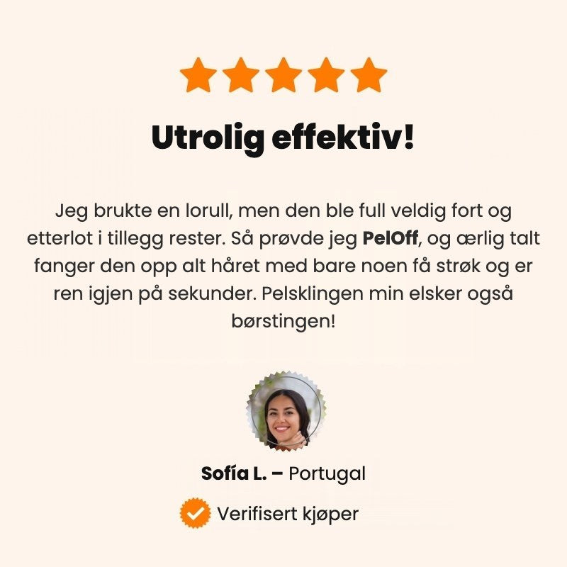 PelOff™-hanske mot dyrehår